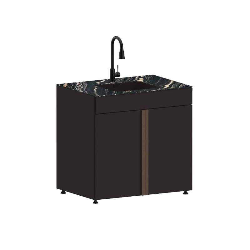 Uteköksskåp med diskho